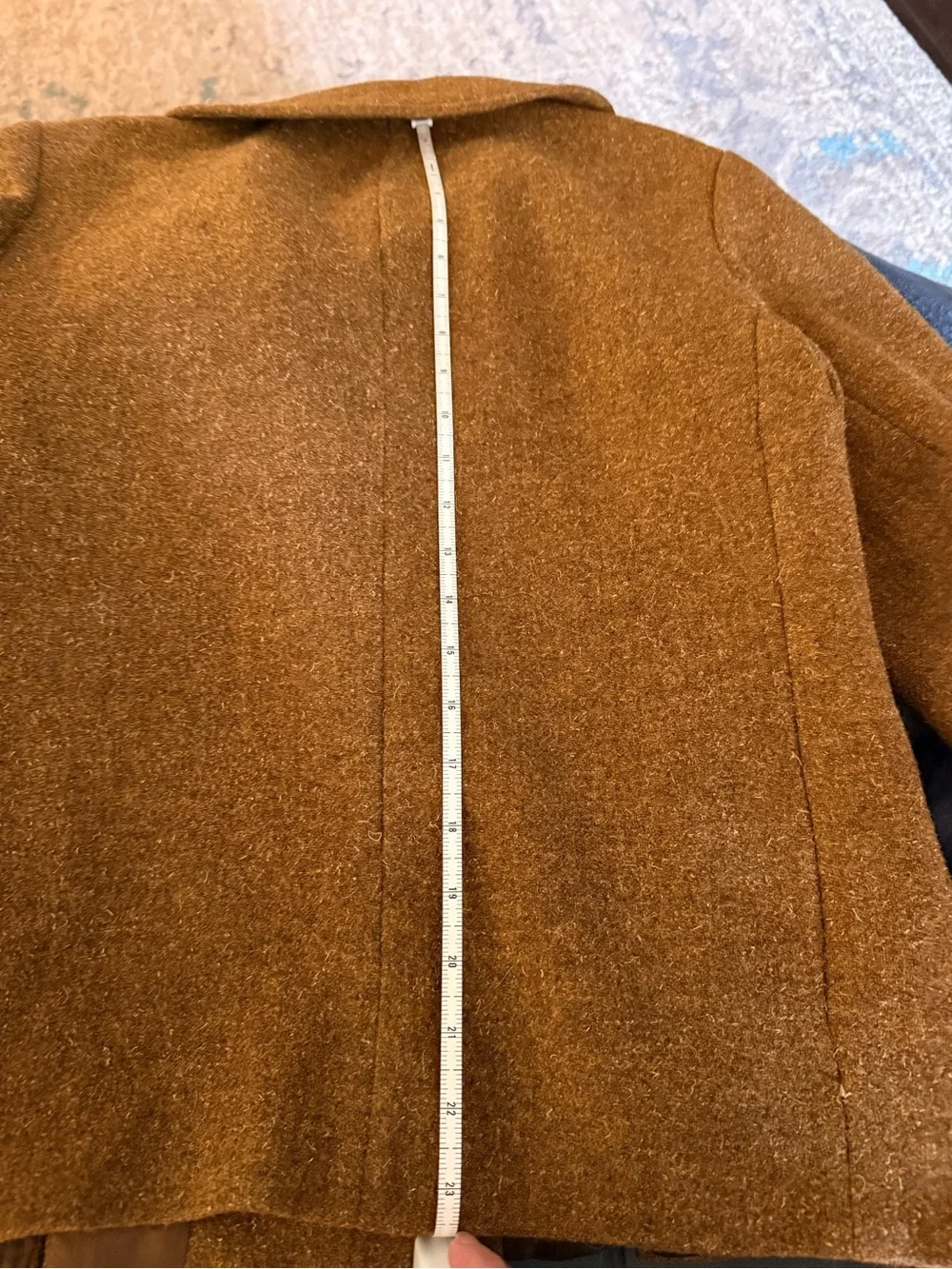 Modell Reine Schur wolle vintage European pure new wool brown coat. 70-80s. S-4